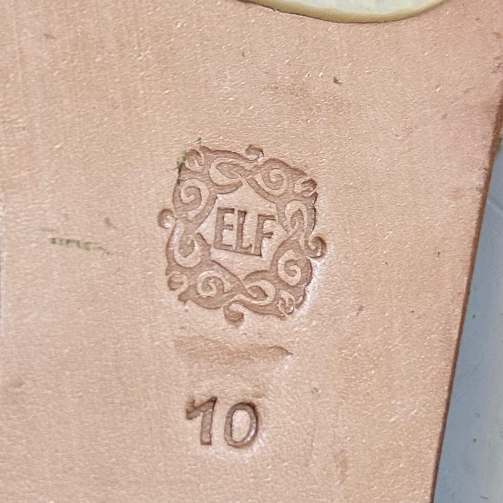 Bali ELF Handmade Mangrove Shoes size 10 Mary Jane Crisscross Flats - Picture 7 of 11